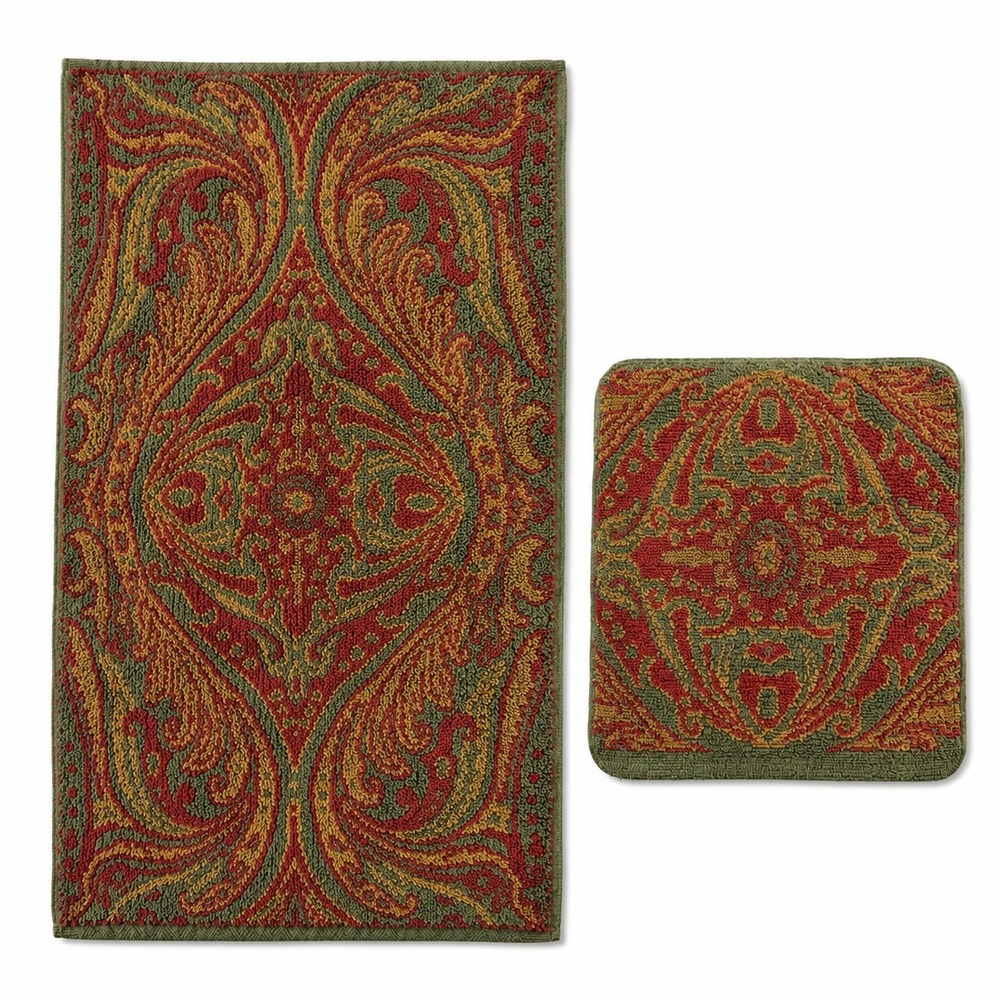 Ralph Lauren LRL Great Barrington Towel Set Hand Towel Washcloth Paisley Damask